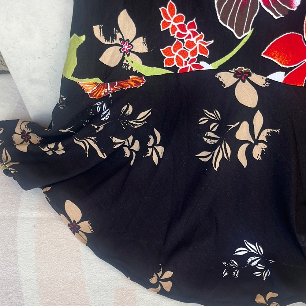 Y2K Caché Floral Halter Dress - Size 2 🌸 Stretchy & Backless - Picture 8 of 12